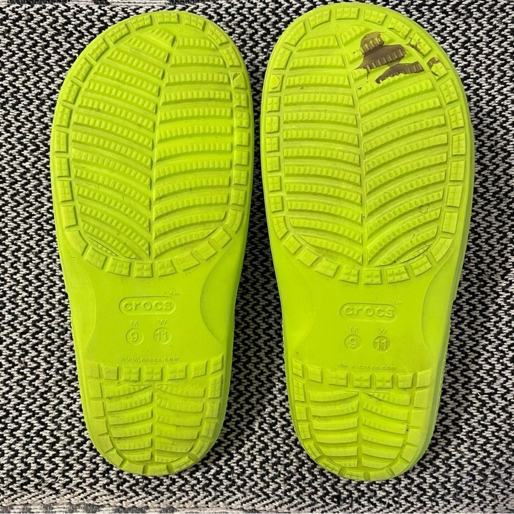 Crocs Classic Green Slide Sandals Sz-9Men/11Women - Picture 8 of 8